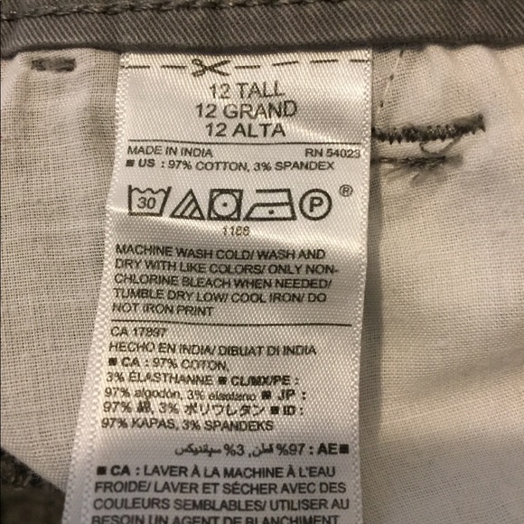 Tall 12 Skinny Ajusté Gray Khakis by Old Navy - Picture 4 of 4